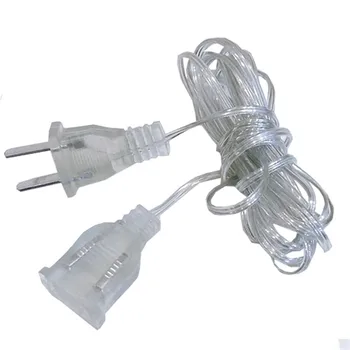 

Thrisdar 3M Power Extender Cable Cord 220V EU US Plug Extension Wire for Christmas String Light Wedding Party Curtain Light