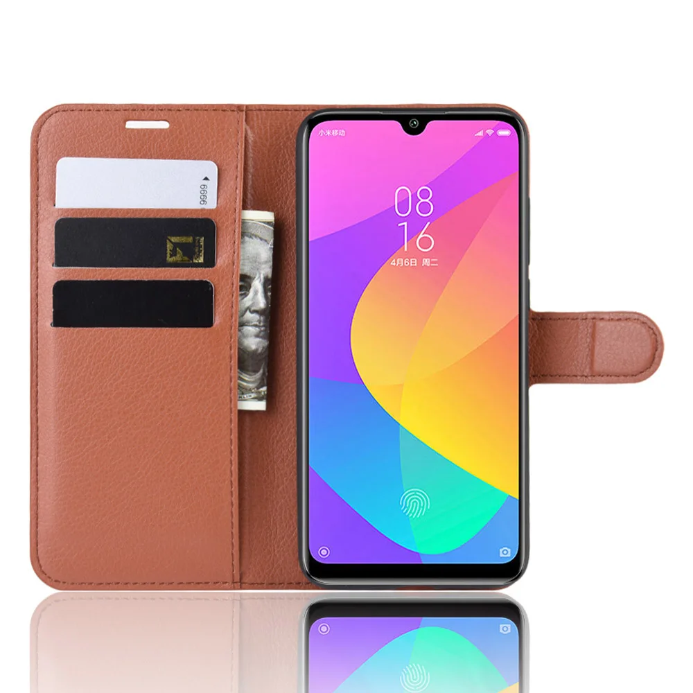 Чехол для Xiaomi Mi A3, чехол-кошелек из искусственной кожи, чехлы для Xiaomi Mi A3, откидная крышка с подставкой, слот для карт, функциональный чехол для телефона