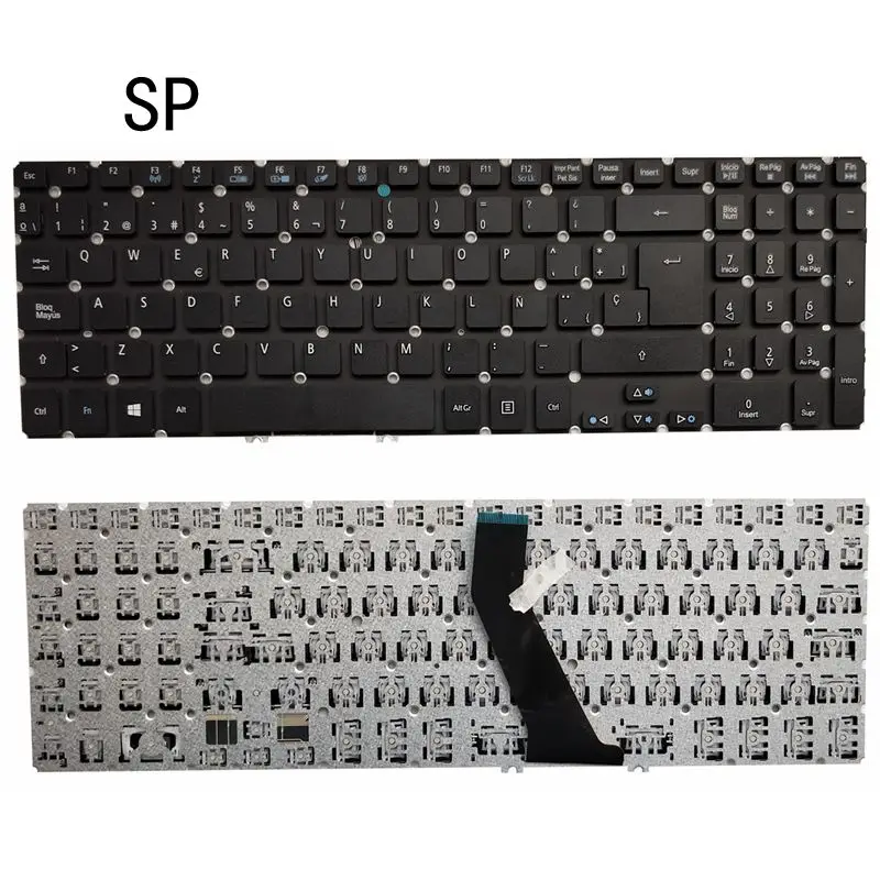 Teclado para Computador Portátil Novo Modelo us sp para Acer Aspire Drive Drive 581t 581g 531g 551 551g 571p 571p Teclado de substituição - Imagem 3
