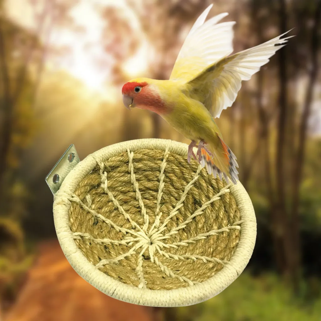 Cotton Rope Bird Nest For Parrot Hamster Cage Small Birds Breeding Nest bird House Home Hanging Decor Ornaments Hatching Nest
