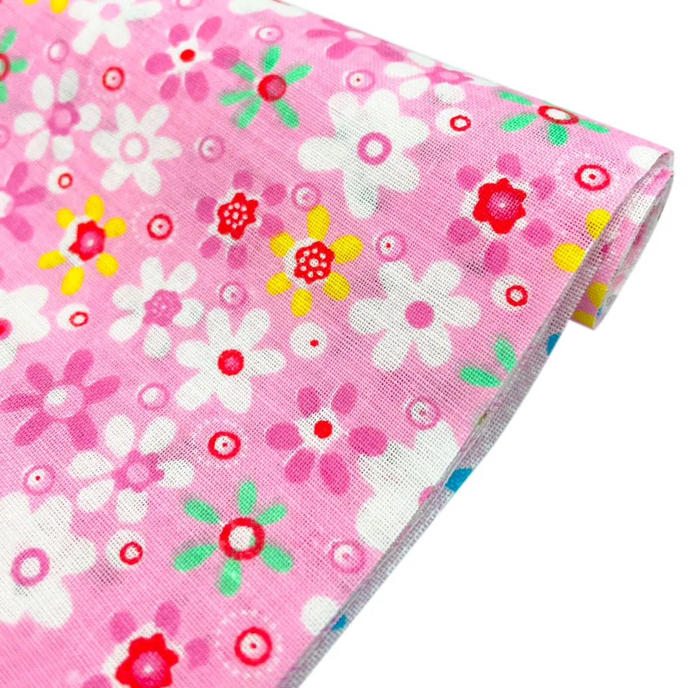 7Pcs 100% Cotton Fabric Assorted Pre-Cut Floral Cloth Sewing Patchwork Bundle DIY Decor Needlework DIY Handmade Material 25*25cm