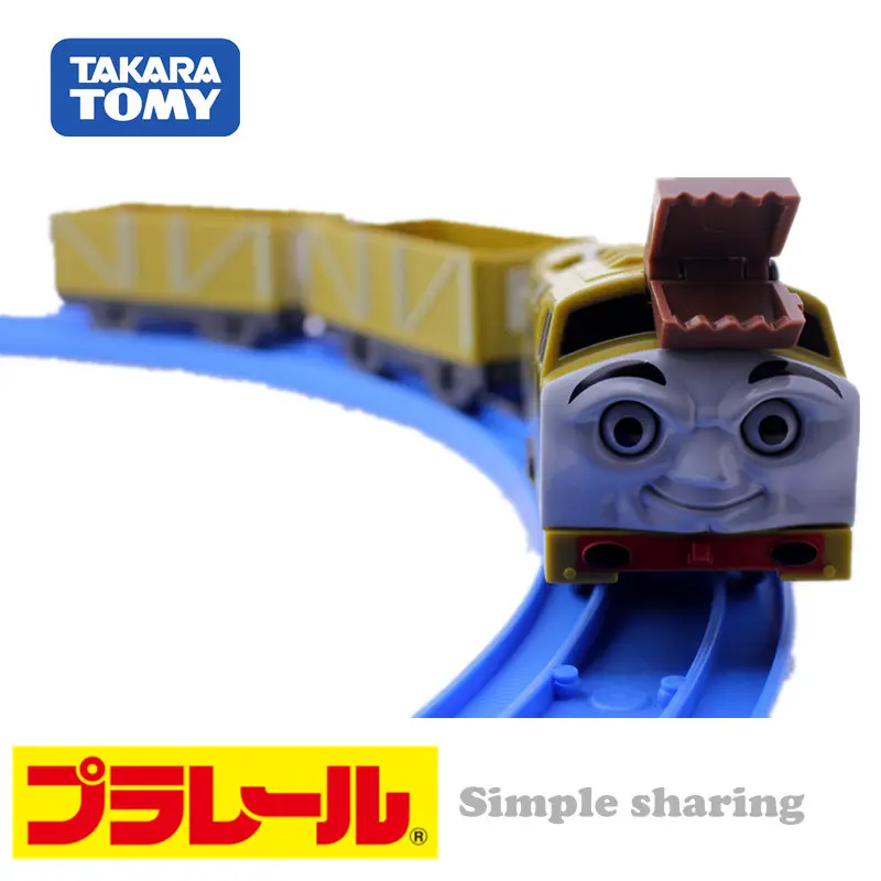 Takara TOMY tomica TRACKMASTER TS-09 дизель 10 Вт/2 моторизованный поезд модель комплект литья под давлением миниатюрные детские игрушки поп малыш трек безделушка