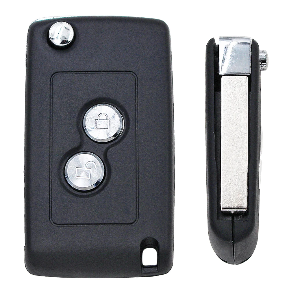 2 Buttons Folding Key Remote Case Cover Housing Fob For Peugeot 307 107 207 HU83 Blade Key case,car key shell,key cover,folding car key shell,fob cover