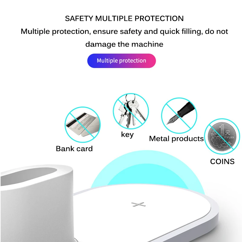 3 In 1 Fast Wireless Charger Desk Stand Charging Base Dock Pad Station For Iwatch Airpods And Smart Phone Universal IPhone 11 XS