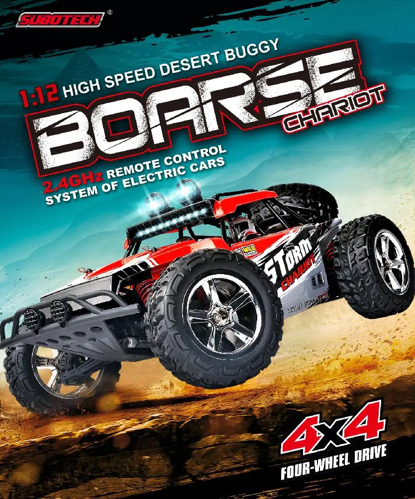 LeadingStar Subotech BG1513 2,4G 1/12 4WD RTR высокая скорость RC внедорожник автомобиль пульт дистанционного управления автомобиль с светодиодный светильник