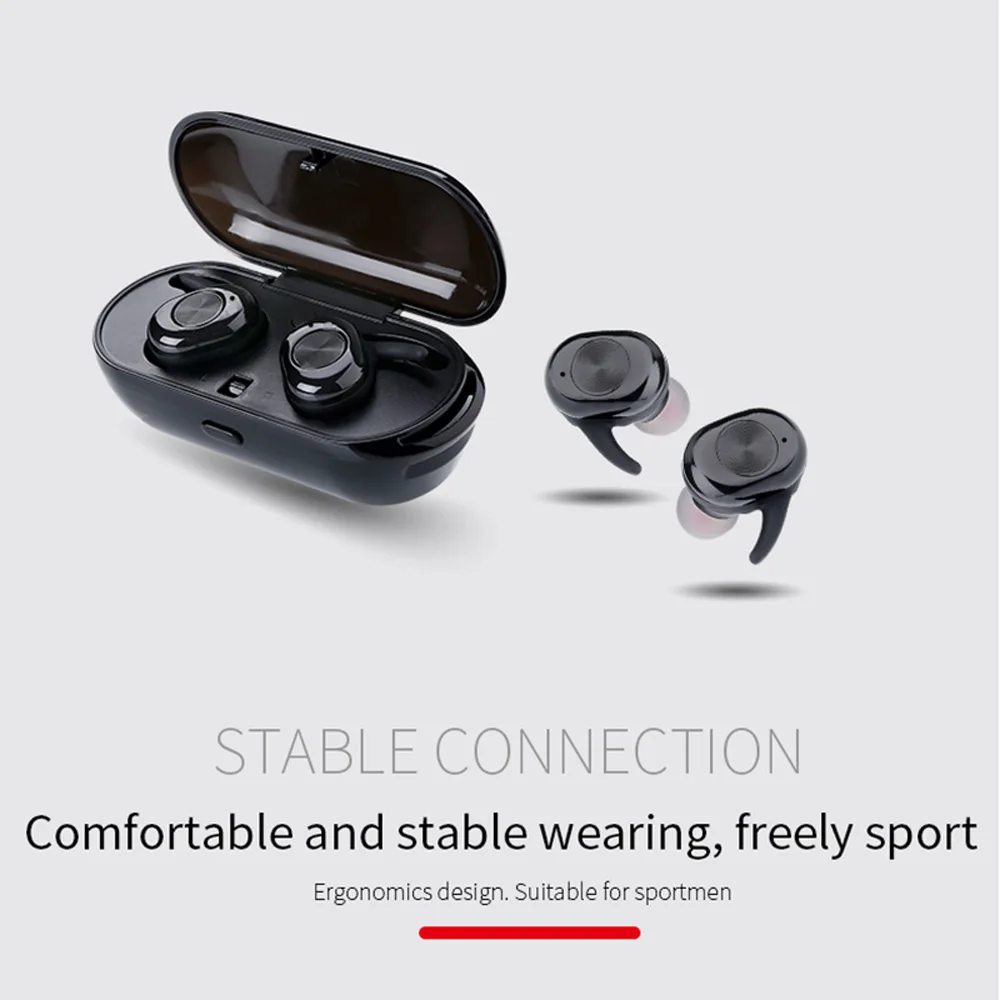 

Wireless Bluetooth Headset TWS Stereo Sports Headphone Earbuds W/ Charging Box
