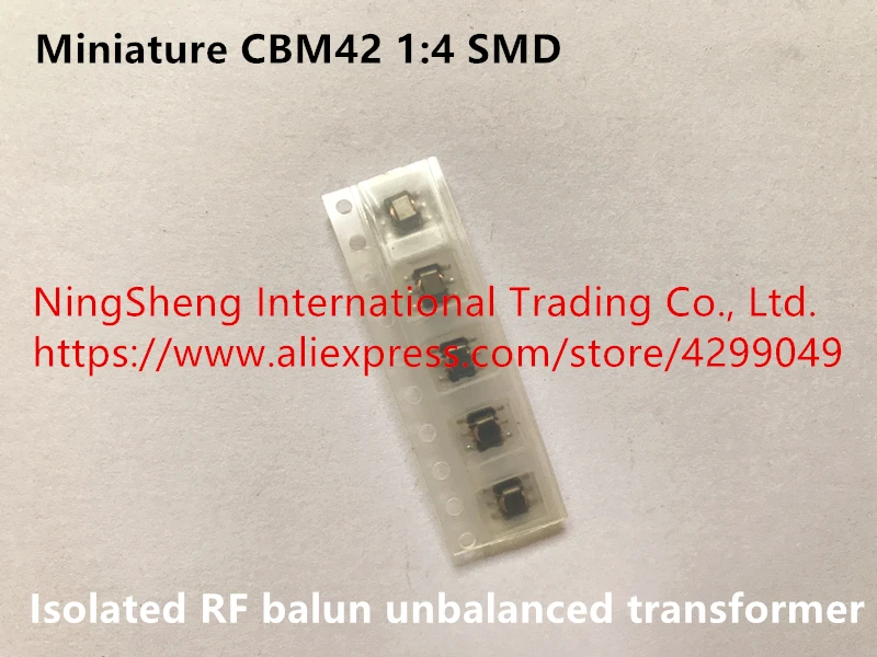 Оригинальный новый 100% импортный патч миниатюрный CBM42 1:4 изолированный RF balun несимметричный трансформатор индуктор