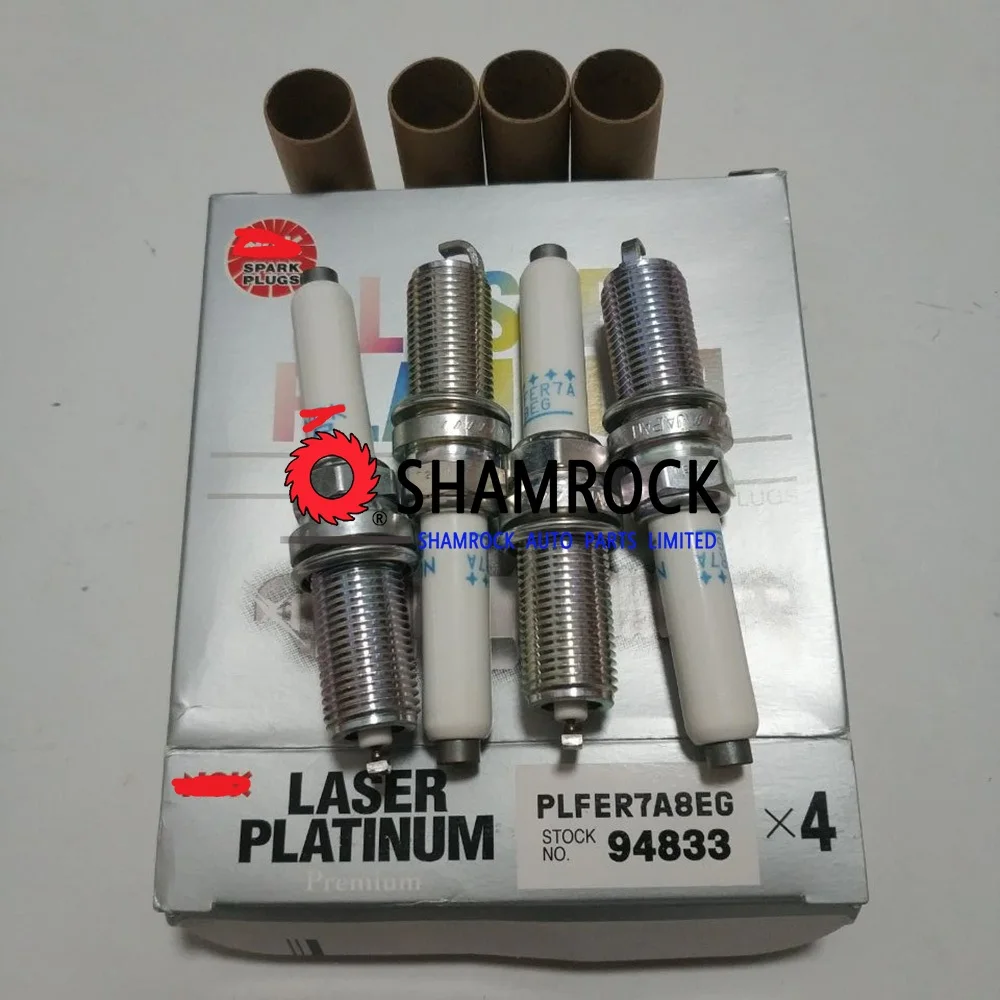 Teile лазерный двойной Платиновый Свеча зажигания PLFER7A8EG 94833 подходит для Aaudi A3 A4 A5 A6 Q7 S3 VVW Golf Beetle Jjetta Passat