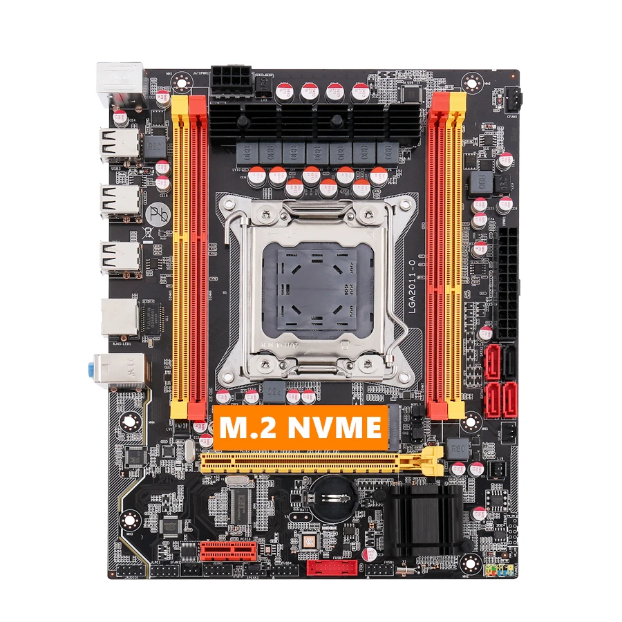 Материнская плата X79 LGA 2011 разъем чип DDR3 память SATA III PCI E NVME M.2 ECC REG для процессора
