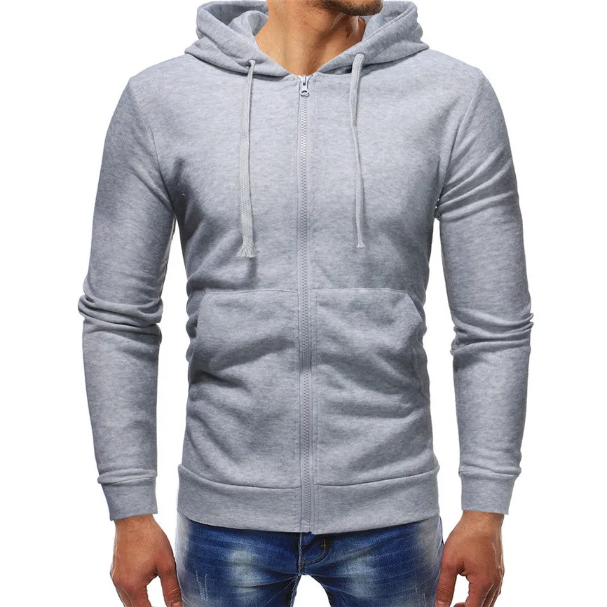 

Men's Solid Zip Up Hoodie Classic Winter Hoodies Sweatshirt Jacket Coat Top Tops Men's Solid Zip Up Hoodie Classic Winter Warm