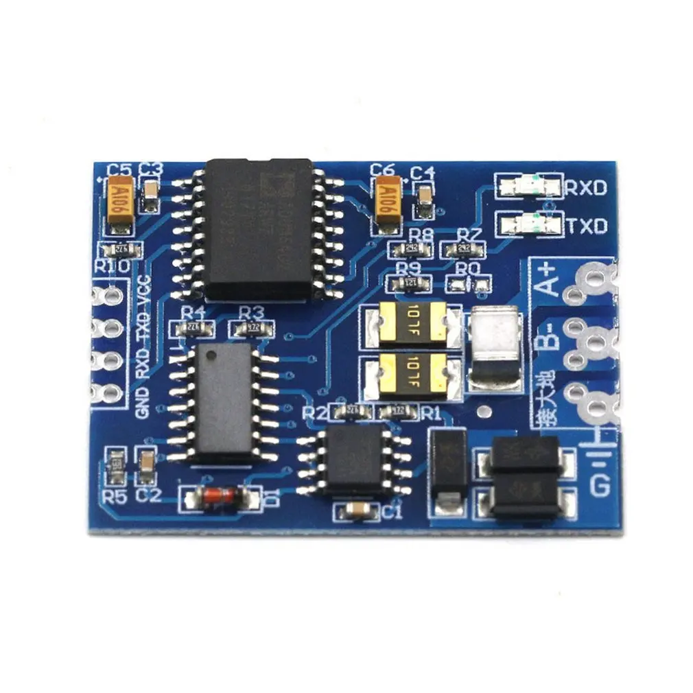 S485 к ttl модулю ttl к RS485 преобразователь сигнала 3 в 5,5 В изолированный одиночный чип последовательный порт UART Модуль промышленного образца