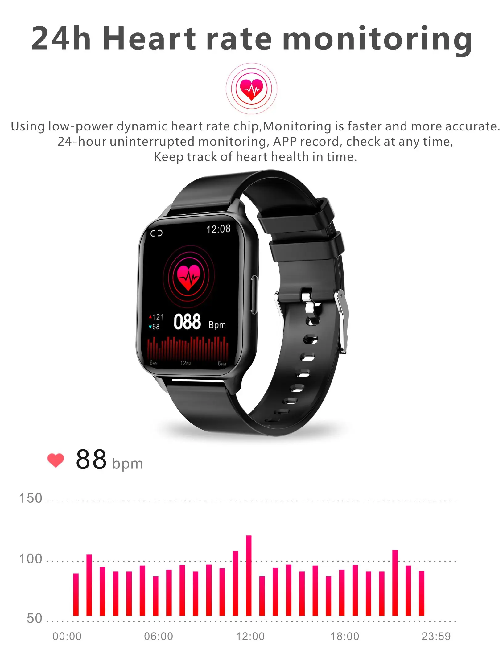 2022 Body temperature,Health monitoring of heart rate, blood pressure and blood oxygen，Music control ,IP68 Smartwatch