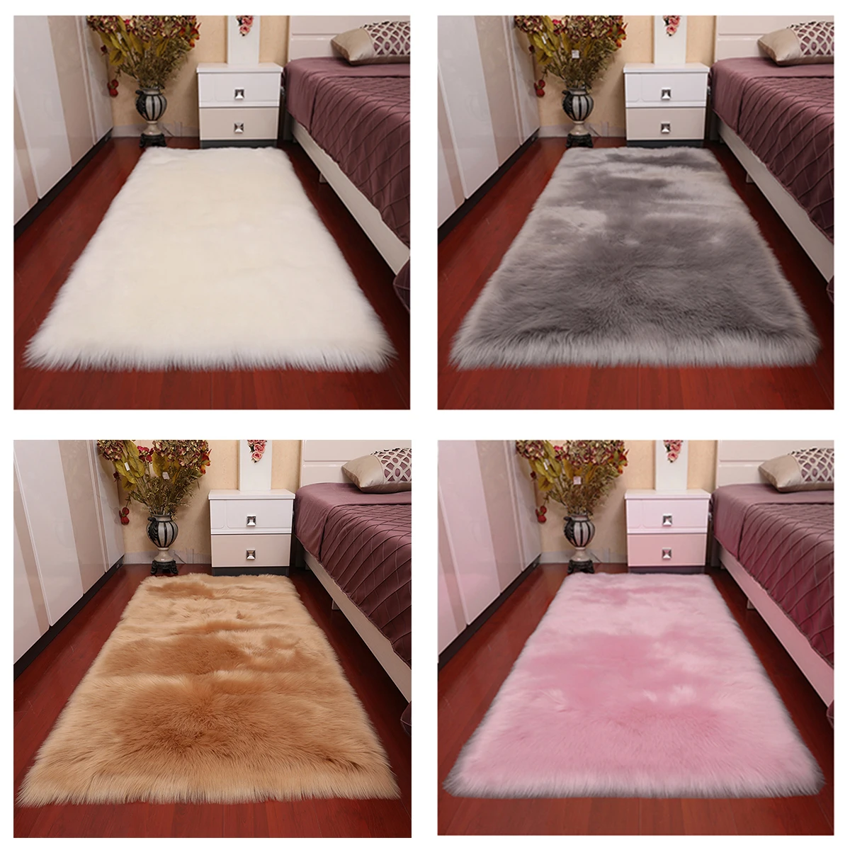 120x60/100X70 см супер мягкий шелковистый коврик из овчины пушистый меховой чехол для дивана искусственный ковер из овчины лохматый шерстяной ковер домашний ковер