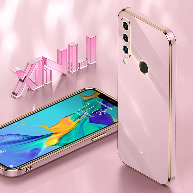 Square Plating Back Cover Case for Huawei P30 Lite Nova 4E Honor 20 S Russia Soft Silicone Mobile Phone Funda P 30 Honor20 20S