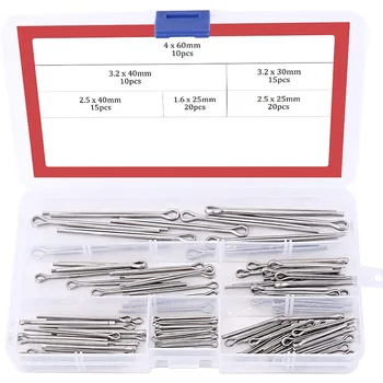

Cotter Fixings Set,Cotter Pin Assortment Kit - 304 Stainless Steel(90-Pcs)
