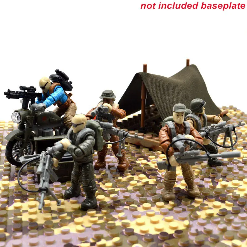 Call of Duty Motorcycle Building Blocks BricksMilitary Soldiers Army Figures