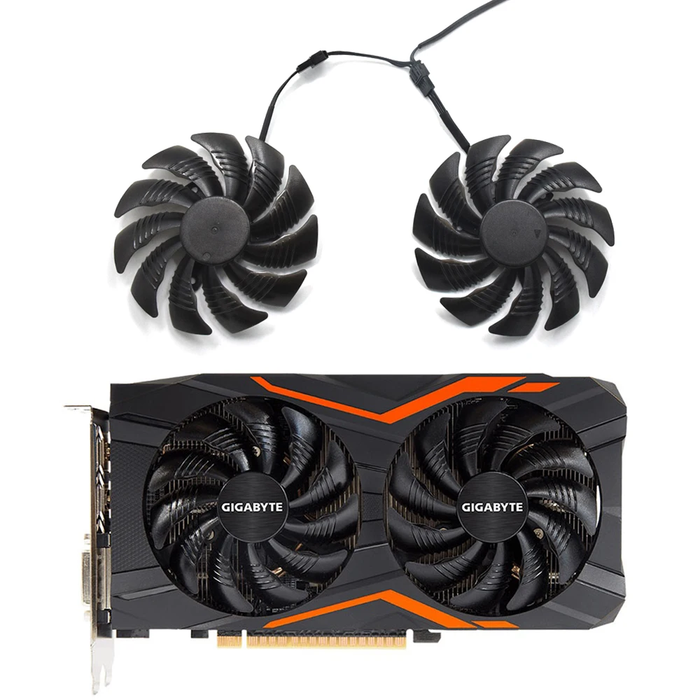 Вентилятор охлаждения T129215SU PLD09210S12HH для Gigabyte NVIDIA GeForce GTX 960 4GD P106 100 6G RADEON RX580 570 RX470 480