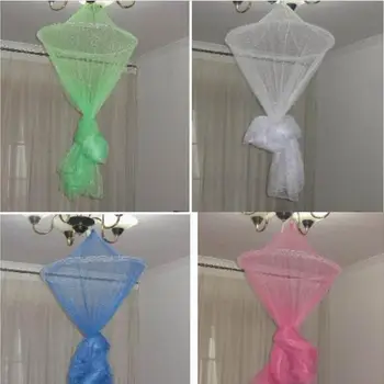 

New Round Hoop Bed Canopy Netting Mosquito Net Fit Crib, Twin, Full, Queen, King Mosquito Net For Sleeping Home Products