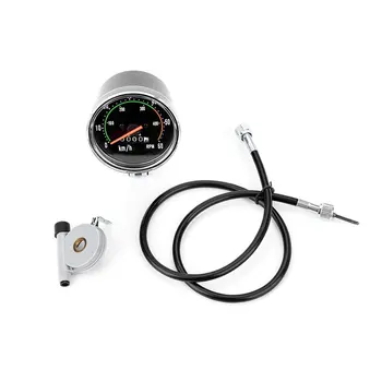 

Mechanical Speedometer Universal Classical Bike Cycling Odometer Stopwatch Waterproof Bicycle Tachometer Gauge for Bicycle