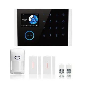 

WiFi Home Security Alarm PIR Infrared Induction Anti-theft Detector Sensor Kit One Machine Three Networks Safe and Secure