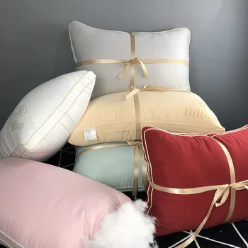 

High Quality Feather Velvet Pillow Pillow Washed Silk Cloth Super Soft Neck Pillow Comfortable Home Pillow Hotel Stretch Pillow