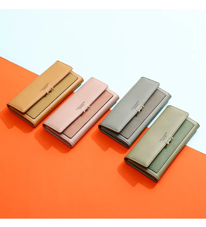 High Quality Rfid Long Zipper Wallet Women‘s Luxury PU Leather Card Wallets for Women 2019 Fashion Brand Female Money Purse Bags (25)