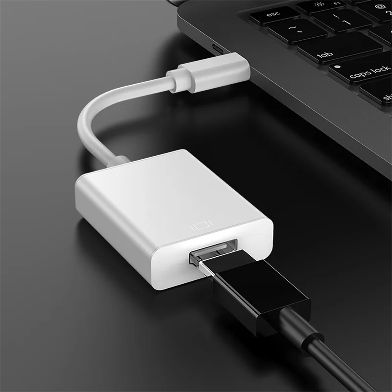 Usb type C к HDMI адаптер USB 3,1 USB-C к HDMI HD 1080P адаптер конвертер «Папа-мама» для ноутбука MacBook - Цвет: Silver
