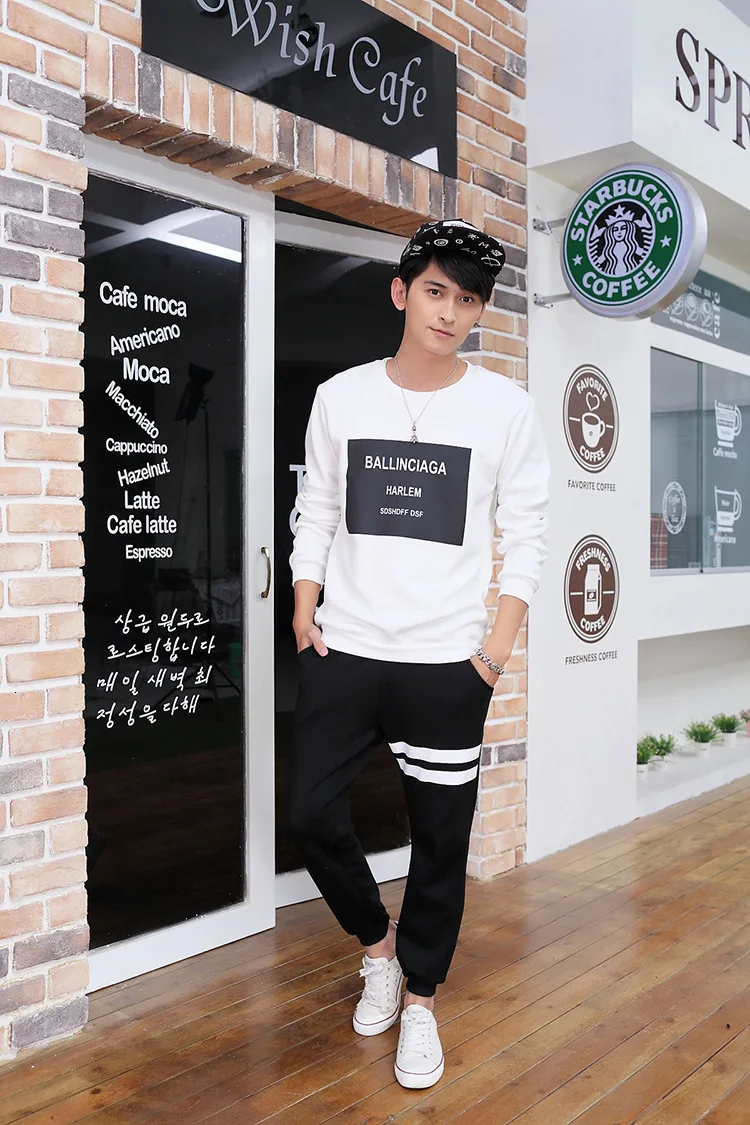 Autumn Cotton Family Matching Tracksuits Mother And Son Letter Printing Family Lovers Long Sleeve Round Neck Sport Suits