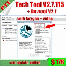 2021 Премиум технологический инструмент PTT v2.8.23 V2.7.116 онлайн обновление VCADS разработка + Devtool плюс 2,7 + APCI для Volv с генератором ключей