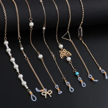 

Fashion Pearl Beaded Glasses Chains Reading Eyeglasses Chain Strap Sunglasses Cords Holder Neck Strap Rope