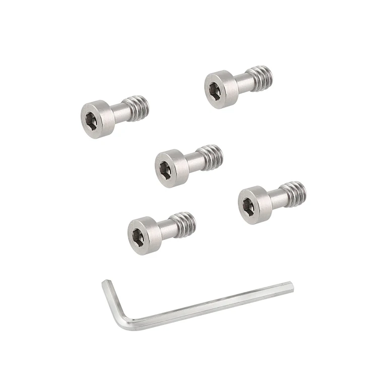 5 Pieces Standard Thread Screw Adapter With 1/4"-20 Male Threading & Hexagon Soc