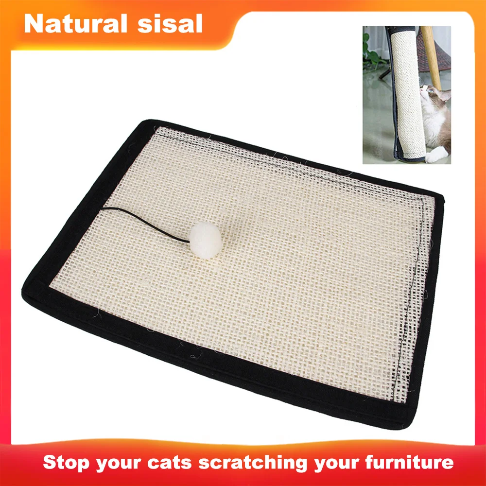 Cat Scratch Pad Board Natural Sisal Cat Scratching Mat Sofa Shield Furniture Chair Protector Cat Scratch Pad Climbing Tree - Цвет: as show
