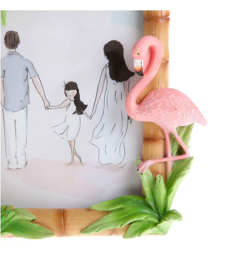 Nordic flamingo photo frame 05