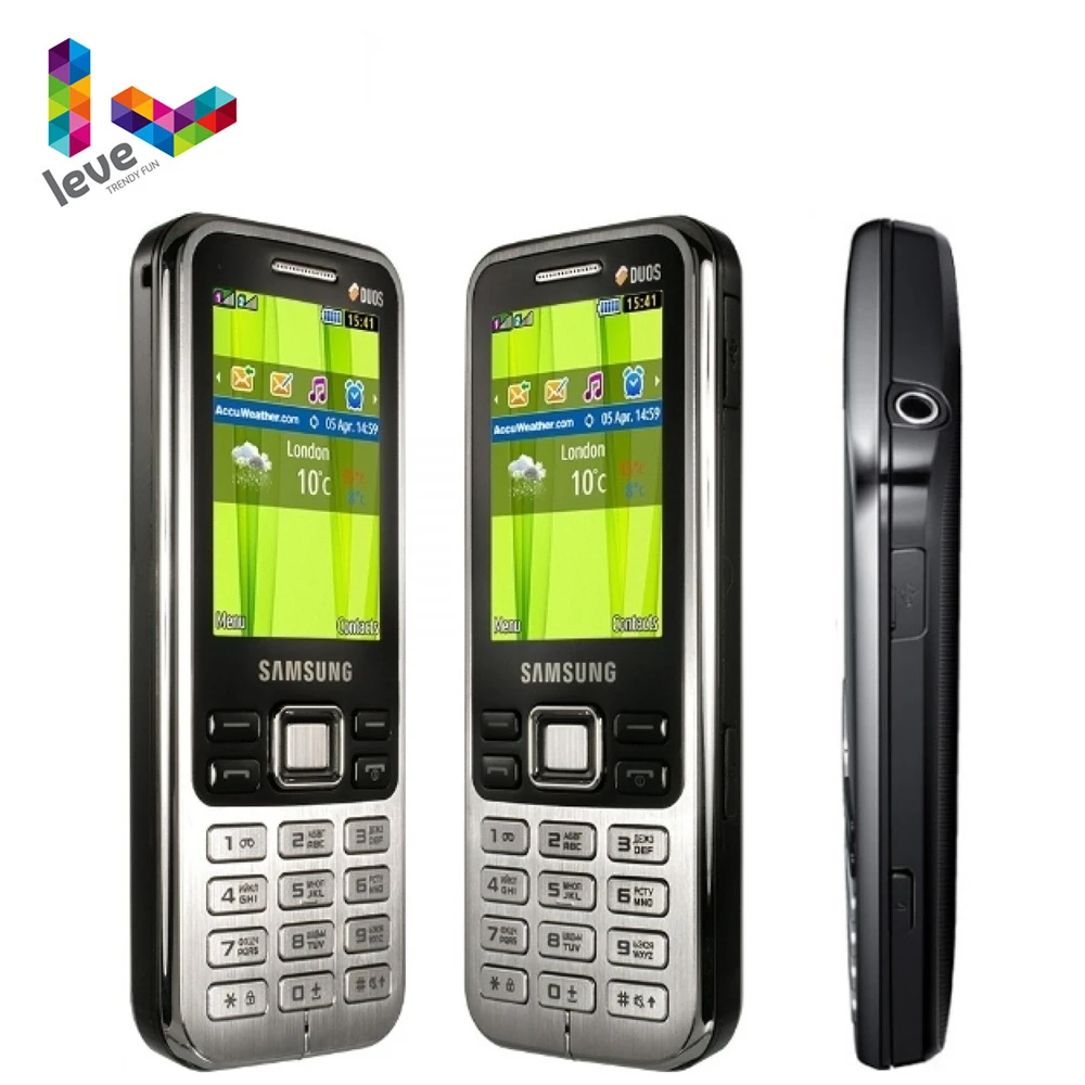 Samsung C3322 Dual Sim Unlocked Mobile Phone Gsm 2 2 2mp Fm Bluetooth Original Refurbished Cellphone Cellphones Aliexpress