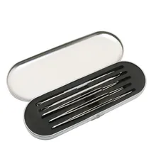 5 шт./компл. из нержавеющей стали для черных точек угри, прыщи экстрактор прыщиков инструмент для удаления черных точек для ухода за кожей лица