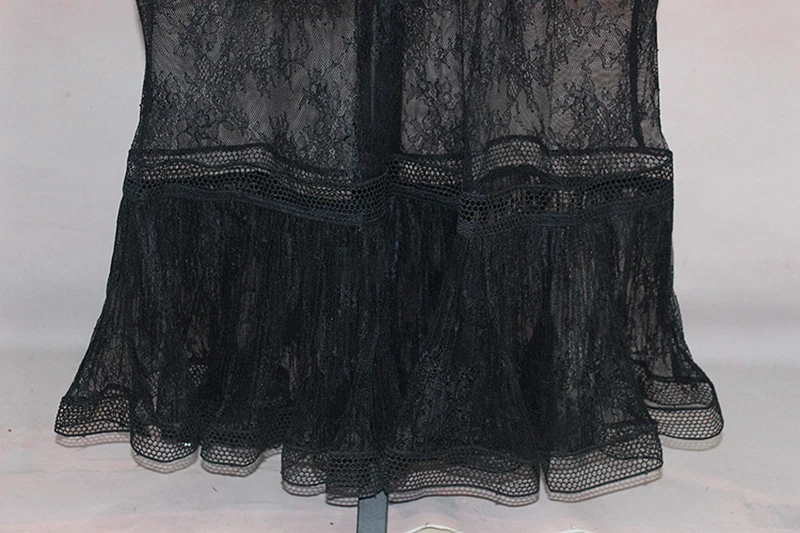 TWOTWINSTYLE Лоскутные кружевные вечерние платья Для женщин отворотом воротник с длинными рукавами Высокая талия с поясом, сексуальные платья для женщин Костюмы