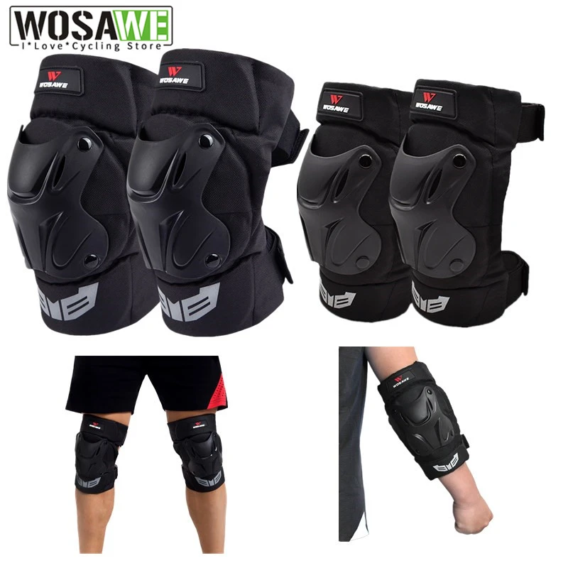 Wosawe Adjustable Straps Sports Knee Elbow Pads Eva Protector Cycling Motorcycle Ski Snowboard