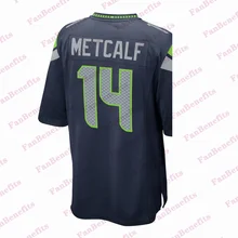 Custom Stitch Seahawks Men Women Game Football Player Metcalf Jersey Fans T-shirt Draft