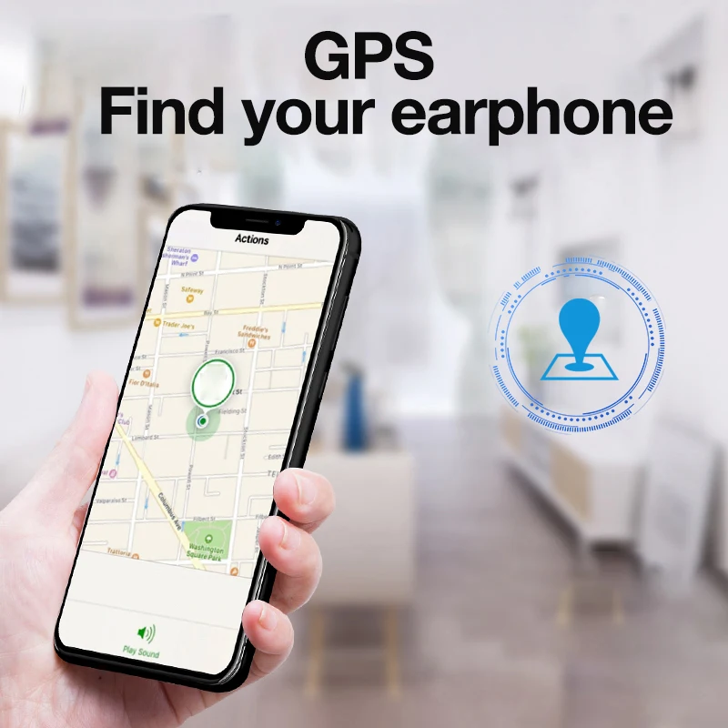Беспроводные наушники Rename Pro 3 TWS Bluetooth гарнитура сенсорные вкладыши с зарядным