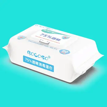 

80Pcs Alcohol Disinfection Wipe Pads Sterilization Flip-Top Skin Cleaning Wet Wipes Alcohol Wet Wipe