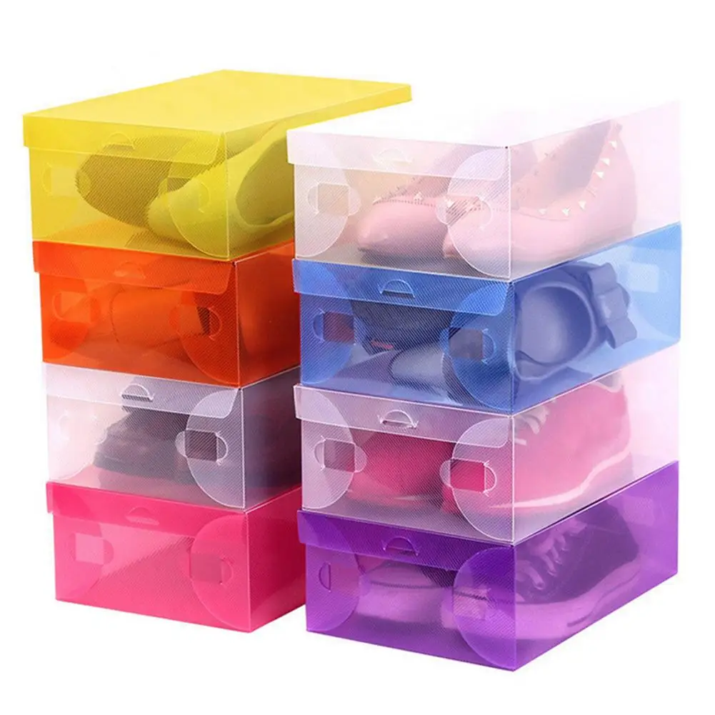 

1Pc Transparent Dust-proof Stackable Drawer Shoes Storage Box Container Organizer Home Storage Acessories Clothes Shoes Srotage
