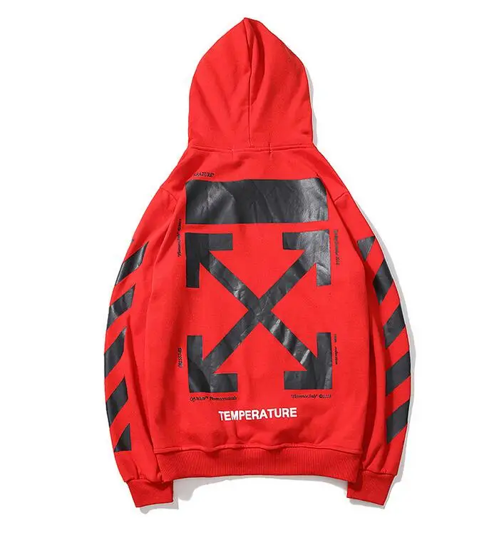 18ss Off-White OW Mona Lisa мужские/женские унисекс парные модели Осень Зима хлопок Повседневная Свободная Толстовка с капюшоном куртка
