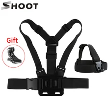 SHOOT Adjustable Harness Chest Strap Head Strap Belt for GoPro Hero 9 8 7 5 Black Xiaomi