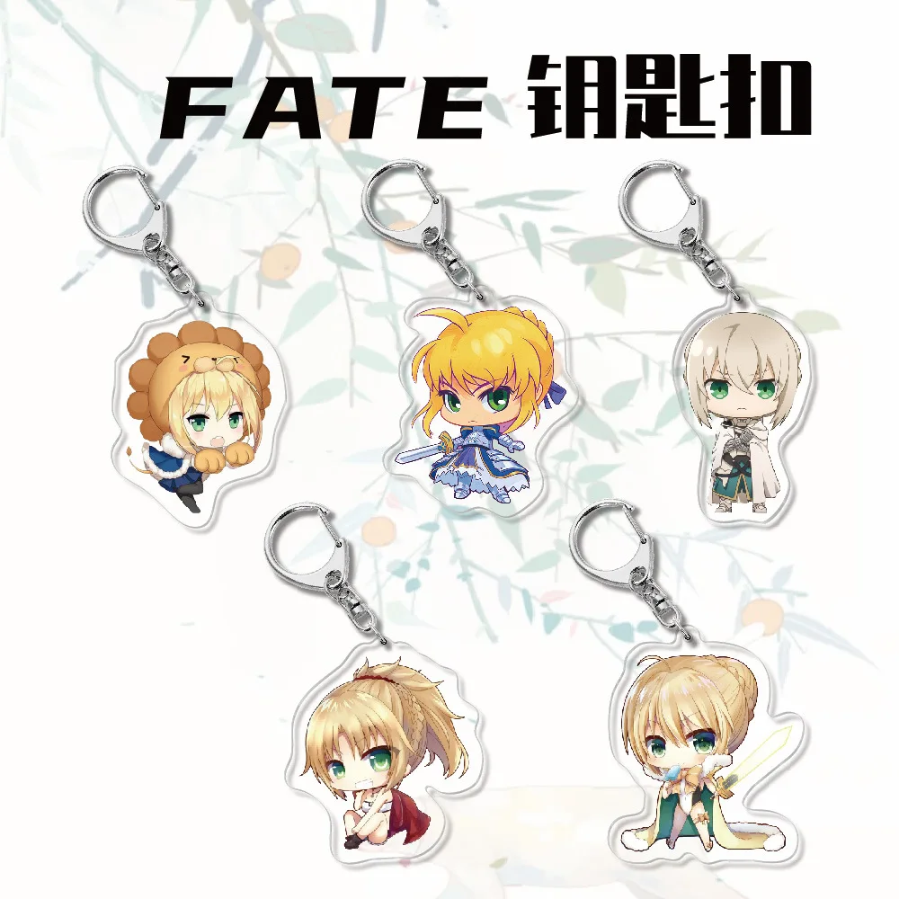 Anime Fate Stay Night Cosplay Acrylic Keychain Accessories Saber