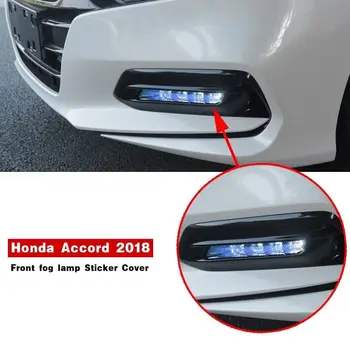 

pcmos 2Pcs Blue Front Fog Light Lamp Cover Stickers Fit For Honda Accord 2018 2019 Exterior Accessories Car Light Stickers