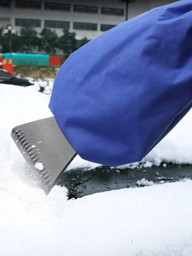 Car Snow Scraper Removal Glove Cleaning Snow Shovel Ice Scraper Tool For Auto Window Outdoor Shovel Glove