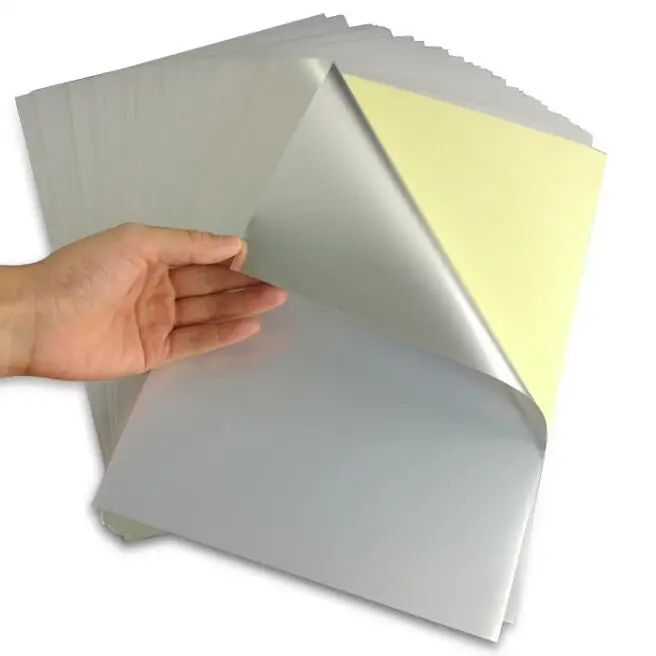 

50 sheets Waterproof A4 Blank Matte Silver Self-adhesive Label Sticker Paper for Laser Printer