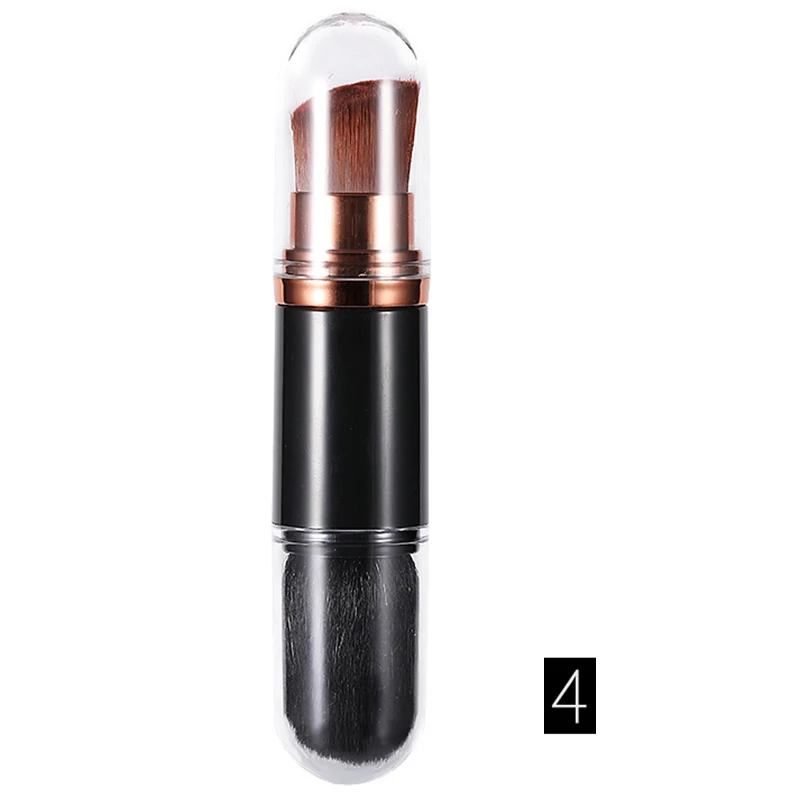 

Hot sale 1pc Multifunction Makeup Brush Portable Double Heads Eye-shadow Brush with Lid Cosmetic Tool