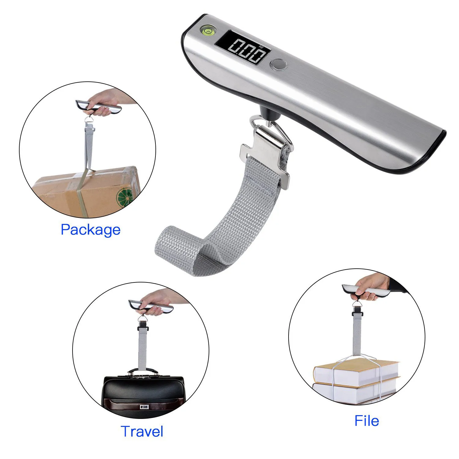 Mini luggage with ruler luggage scale portable express scale household fishing portable electronic scale