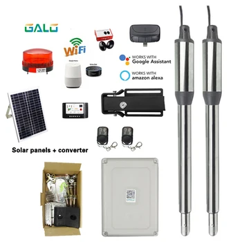 

Solar door automation WiFi control electric linear actuator engine motor system automatic swing door drive with GSM gate opener